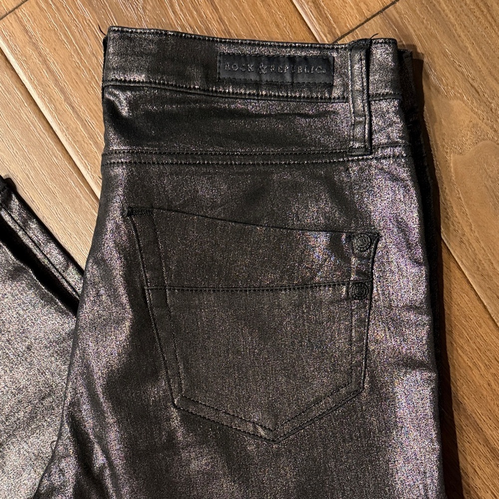 Rock & Republic Shimmering Pants Size 10 - Picture 10 of 10